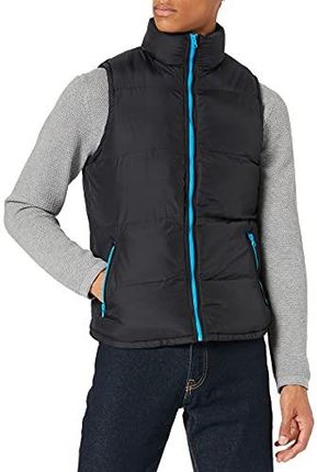 Urban Classics Męska kamizelka Contrast Bubble Vest Outdoor wielokolorowa (Blk/Tur 00048), mała