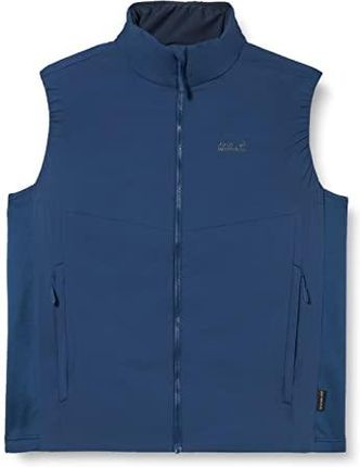 Jack Wolfskin Opouri Peak Vest M męska wiatroszczelna kamizelka pikowana niebieski Dark Indigo X-L