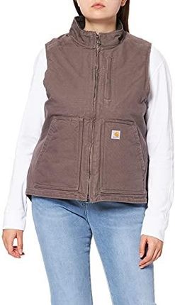 Carhartt . 104224.032.S006 Sherpa wyściełana szyja męska kamizelka, szarobrązowa, rozmiar L