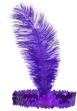 Zdjęcie Arpex Opaska z piórem Retro fioletowa 1szt. 68101 - Jastarnia