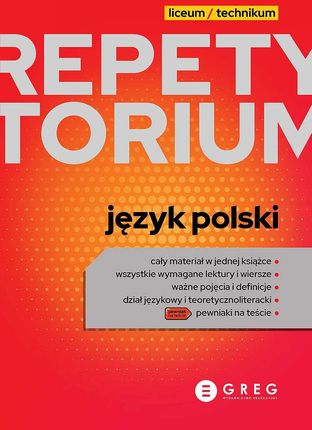 Język polski Repetytorium Liceum i technikum