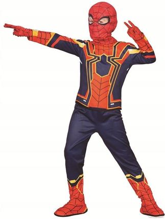 Strój Karnawałowy Człowiek Pająk Spiderman Roz 116