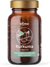 Zdjęcie EkaMedica Efime Kurkuma i piperyna 60kaps. - Żerków