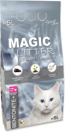 Magic Cat Żwirek Bentonitowy Z Węglem Aktywnym 5L