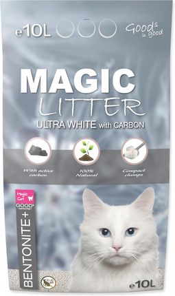 Magic Cat Żwirek Bentonitowy Litter White Carbon 10L