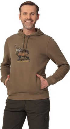TAGART Bluza myśliwska Tagart FNS Deer Brown nadruk z jeleniem  Brązowy