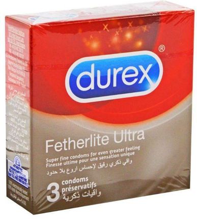 Durex Prezerwatywy Fetherlite Ultra Transparentne 3szt.