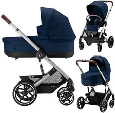 CYBEX BALIOS S LUX 2 WÓZEK 2W1 GONDOLA COT S 2.0 LUX RAMA SILVER OCEAN BLUE
