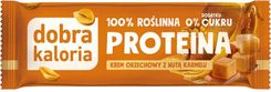 Zdjęcie Dobra Kaloria Baton Proteinowy Krem Orzechowy Z Nutą Karmelu Bez Dodatku Cukru 42g - Skała