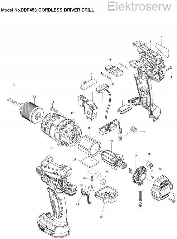 Makita Wlacznik Tg573Fsb-3 Do Ddf-Dhp 448-458 6507 6507244 - Opinie i ...