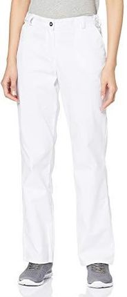 BP 1644-686-21-38n spodnie damskie z elastycznymi bokami, 230,00 g/m² mieszanka materiału ze stretchem, kolor biały,38 n