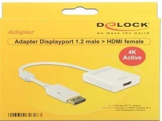 Delock Adapter Aktywny Dp Displayport Hdmi 4K