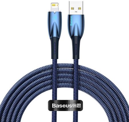 Kabel USB do Lightning Baseus Glimmer, 2.4A, 2m (niebieski)