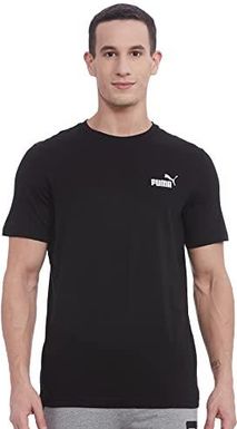 Puma Mężczyźni Ess Logo Tee Koszulka, Czarny (Puma Black), XXL