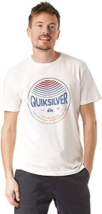 Quiksilver męski Colors w stereo - T-shirt dla mężczyzn Screen Tee biały Snow White S