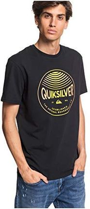 Quiksilver męski Colors w stereo - T-shirt dla mężczyzn Screen Tee czarny czarny M