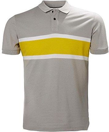 Helly Hansen męska koszulka polo, szara (Gris/Amarillo 820), średnia