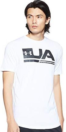 Under Armour męska koszulka z krótkim rękawem Ua Sport Style Ss Drop Hem White/Black (100) M