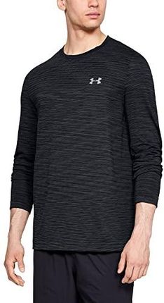 Under Armour Męska koszulka z długim rękawem Vanish Seamless przylegająca do ciała koszulka sportowa z długim rękawem i szybkoschnąca czarny (Black/Gr