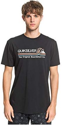 Quiksilver męski t-shirt Stone Cold Classic - t-shirt dla mężczyzn Screen Tee czarny czarny X-S