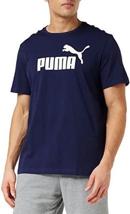 Puma Ess Logo Tee T-shirt męski niebieski Peacoat S