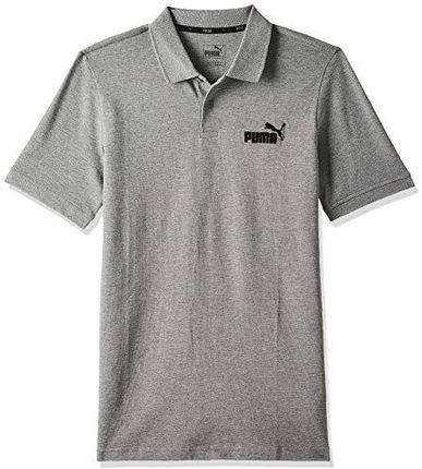 PUMA Męska koszulka ESS Pique Polo szary szary (Medium Gray Heather) S