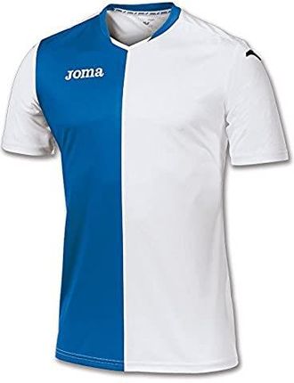 Joma męska koszulka 100157.207 Joma 100157.207 z krótkim rękawem - biały/królewski, X-Small White/White/Royal 6X-Small/5X-Small