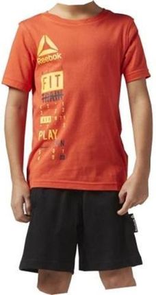 Reebok męski B Es zestaw T-shirt z krótkim rękawem Orange/Carote XXS