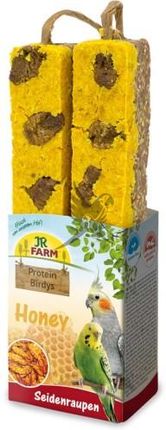 JR FARM Protein-Birdys Honey- Pyszny biszkopt jajeczny z miodem i jedwabnikami dla wszystkich papug