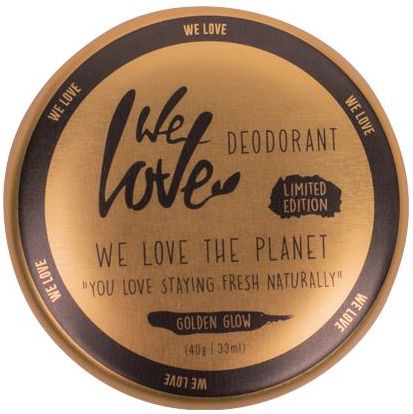 We Love The Planet, Dezodorant w kremie Golden Glow, certyfikowany bez aluminium, 48 g