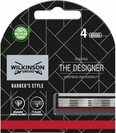 Wilkinson Sword Barbers Style The Architect Maszynka Do Golenia + 2 Zapasowe Końcówki