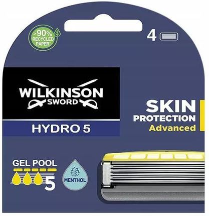 Wilkinson Sword Hydro5 Skin Protection Advanced Maszynka Do Golenia Zapasowe Ostrza 4 Szt.
