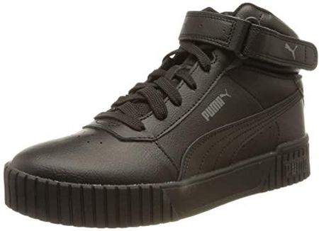 PUMA Dziewczęce Carina 2.0 Mid Jr Sneaker, Puma Black Black Dark Shadow, 23 EU