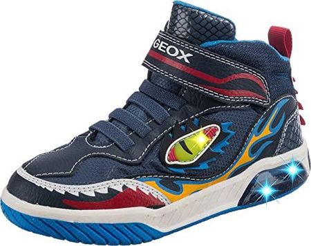 Geox Chłopięce J Inek Boy A sneakersy, Navy Lt Blue, 29 EU