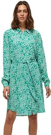 Minus damska sukienka koszulowa Aika, 9383 Ivy Green Patchwork Print, 34