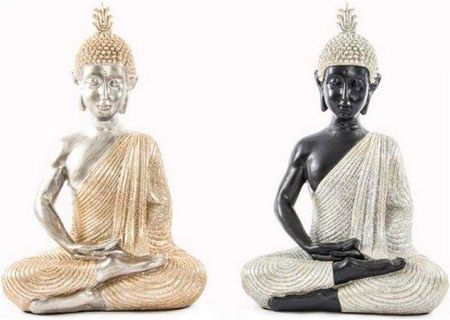 Dkd Home Decor Figurka Dekoracyjna Budda Żywica Błyszczące (18X10,5 26 Cm) (2 Sztuk) 26101881