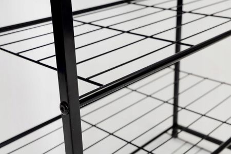 Modernhome Szafka Metalowa Stojak Na Buty Przedpokoju 4 Półki 12912546134 - zdjęcie 3
