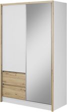 Zdjęcie Piaski Szafa Przesuwna Sara W130 Biała Dąb Artisan 100362897 - Sieradz