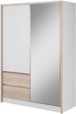 Zdjęcie Piaski Szafa Przesuwna Sara W150 Biała Dąb Sonoma 100362901 - Sieradz