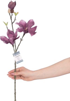 Ameliahome Sztuczne Kwiaty Magnoli Plum 1Pc 15286