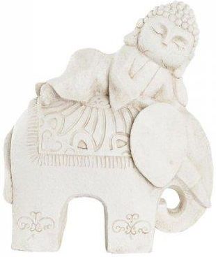 Dkd Home Decor Figurka Dekoracyjna Wykończenie Antyczne Słoń Biały Orientalny Magnez (42X24 46 Cm) 32618254