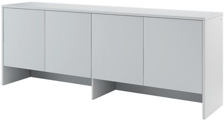 Nadstawka Bed Concept Z Czterema Zamykanymi Szafkami 80 Cm Szary 130239