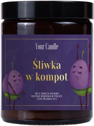 Your Candle Świeca Zapachowa Sojowa Śliwka W Kompot 180 Ml 168497