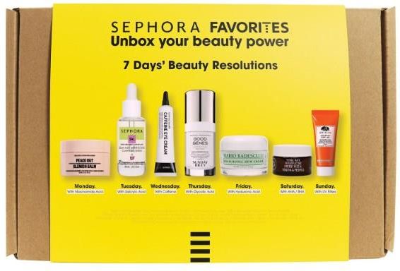 Sephora Favorites 7 Days' Beauty Resolutions Zestaw Do