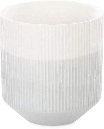 Ameliahome Świecznik Ceramiczny Fino 9X9,8 Szary Biały 79874