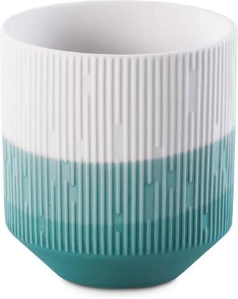 Ameliahome Świecznik Ceramiczny Fino 9X9,8 Morski Biały 79875