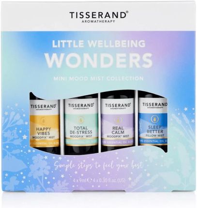 Tisserand Aromatherapy Pakiet 4 Olejków Eterycznych Little Wellbeing Wonders Mist Sprayx9Ml 9348