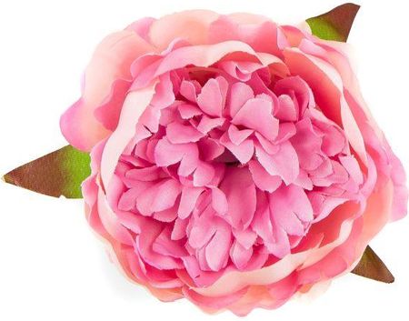 W381 Peonia Tafta Główka Pudre Pink Sztuczne Kwiaty Jak Żywe 3286