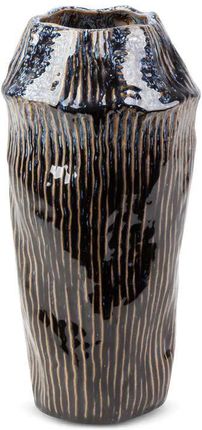 Eurofirany Wazon Dekoracyjny Ceramiczny Alda 16X16X32 Granatowy + Beżowy 86428