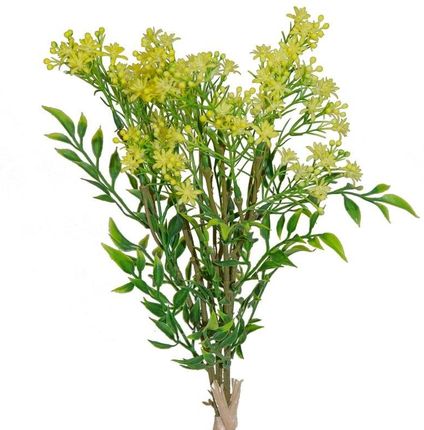 Eurofirany Kwiat Natu 245 Dł. 50 Cm Z Kwiatuszkami 30 Śr 1,5 Żółty 341028